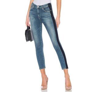 Citizens of Humanity Rocket Crop High Rise Skinny Jeans Illusion Tuxedo Stripes
